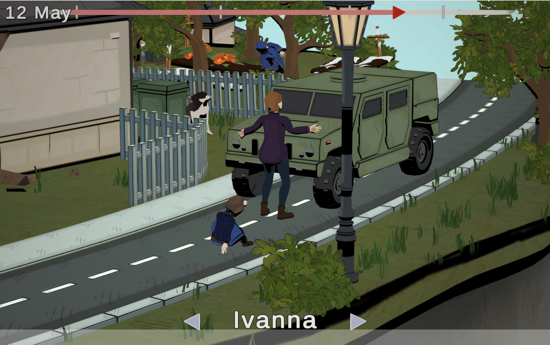 Interactive story that shows the daily lives of Ukrainian citizens as they are catapulted into war. 
